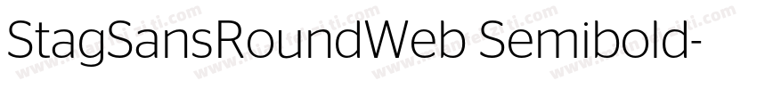 StagSansRoundWeb Semibold字体转换